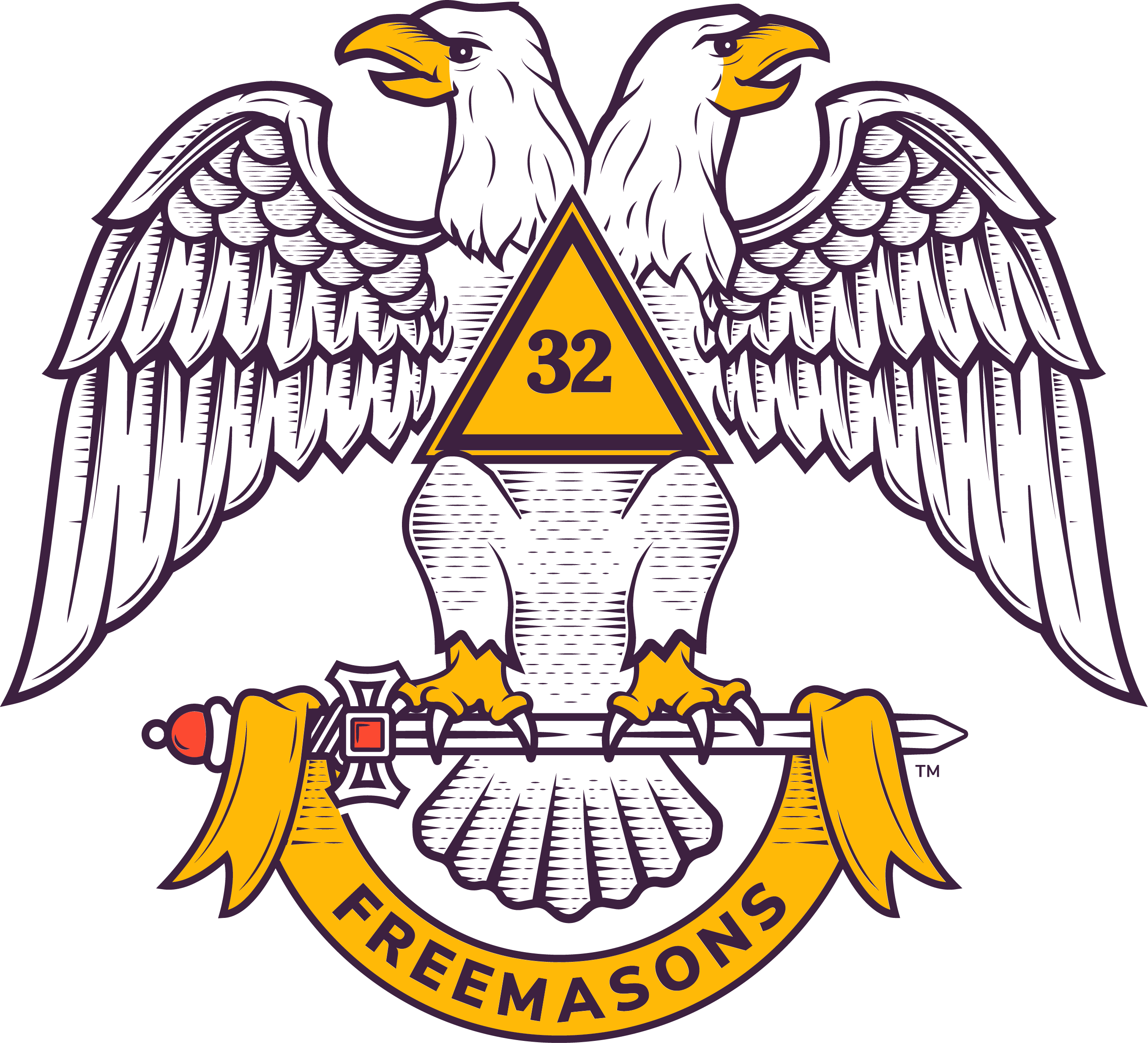 Masonic Rose Croix 33rd Degree Eagle for Collarette Jewel Medal masons Regalia